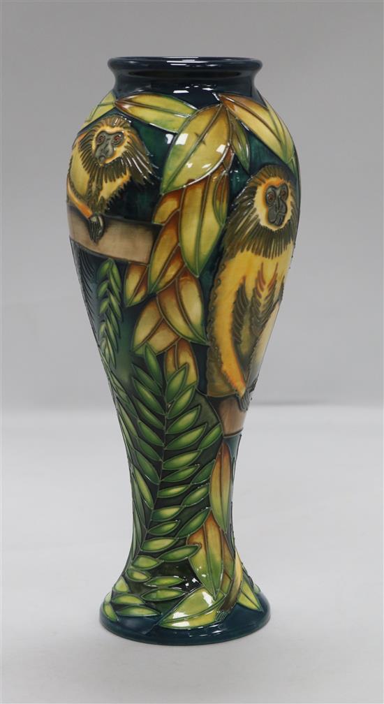 A Moorcroft Tamarind pattern vase, designed by Sian Leaper c.2000, limited edition no. 105/300